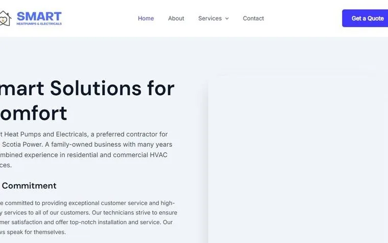 Homepage of Smart eHeat Pumps